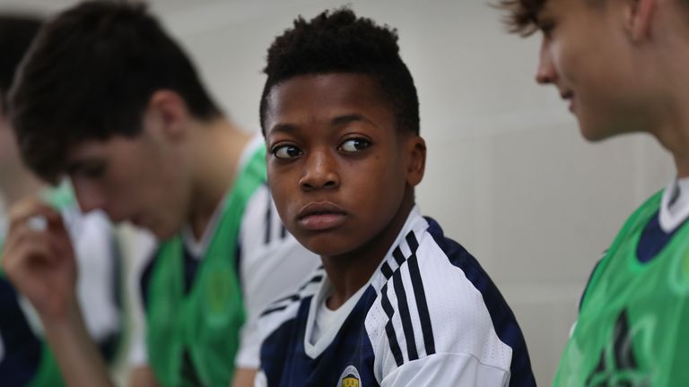 Scotland U16 cap Dembele has trained with his club side Celtic's first team but remains a youth player