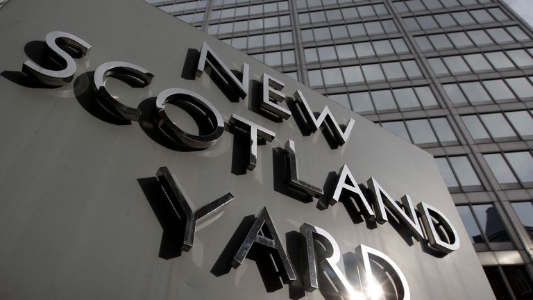 File photo dated 9/4/2009 of New Scotland Yard, the headquarters of the Metropolitan Police, Britain's largest police force