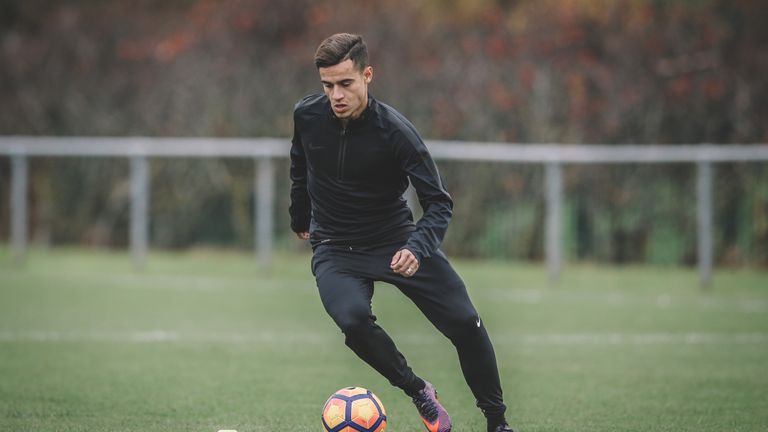 Philippe Coutinho honing his skills in Nike Football’s training apparel 