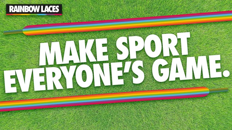'Make sport everyone's game' - Rainbow Laces campaign, Stonewall