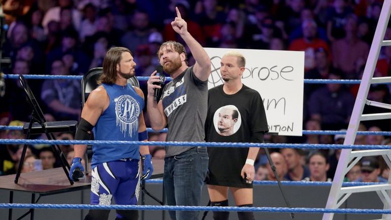 WWE Smackdown - AJ Styles, Dean Ambrose, James Ellsworth