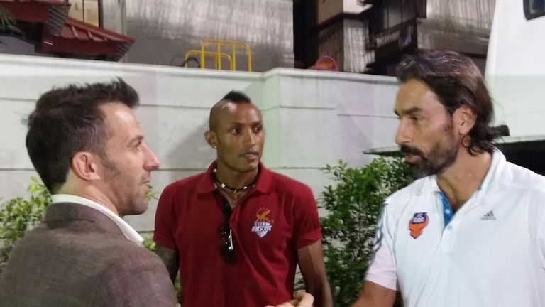 Alessandro Del Piero and Robert Pires both played in the inaugural Indian Super League (pic: Dev Trehan)