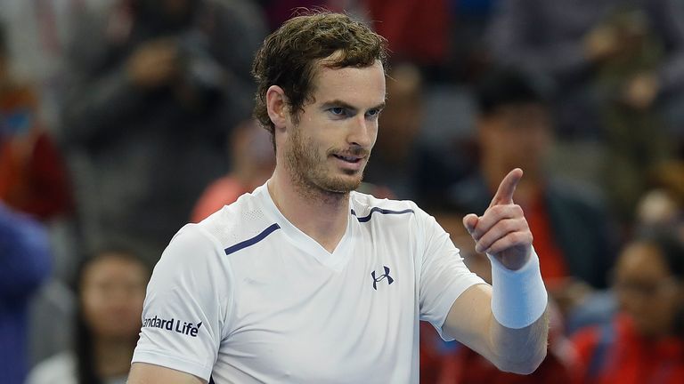 Andy Murray at the China Open in Beijing