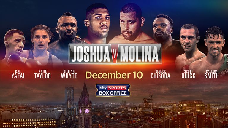 Joshua v Molina live on Sky Sports Box Office