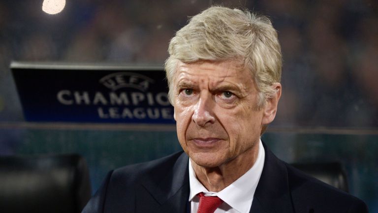 Arsenals French Head Coach Arsene Wenger looks on prior to the UEFA Champions League Group A football match between PFC Ludogorets and Arsenal, on November