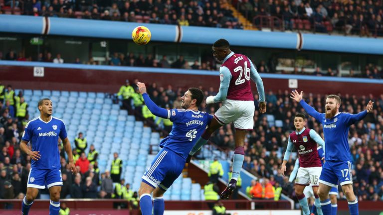 Jonathan Kodija scores Aston Villa's second goal