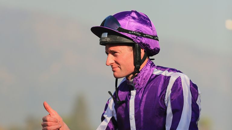 Seamus Heffernan returns after victory aboard Highland Reel in the Breeders' Cup Turf.