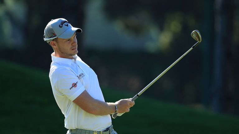 ANTALYA, TURKEY - NOVEMBER 04:  Danny Willett of England hits his second shot on the 1st hole during day two of the Turkish Airlines Open at the Regnum Car