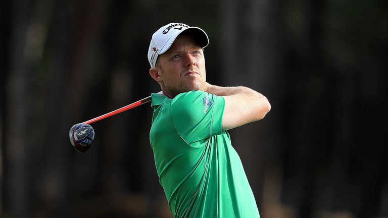 ANTALYA, TURKEY - NOVEMBER 06:  David Horsey of England hits his second shot on the 12th hole during day four of the Turkish Airlines Open at the Regnum Ca