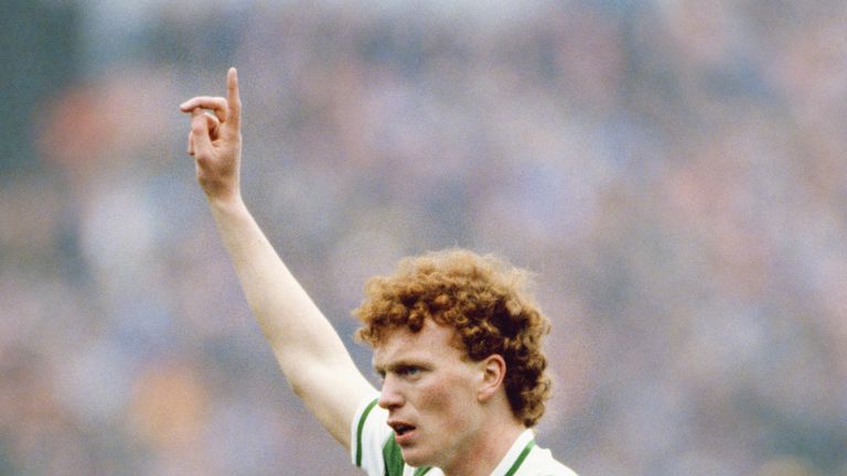 GLASGOW, UNITED KINGDOM - MARCH 03:  Celtic player David Moyes in action during a match for Glasgow Celtic circa 1983. (Photo by David Cannon/Allsport/Gett