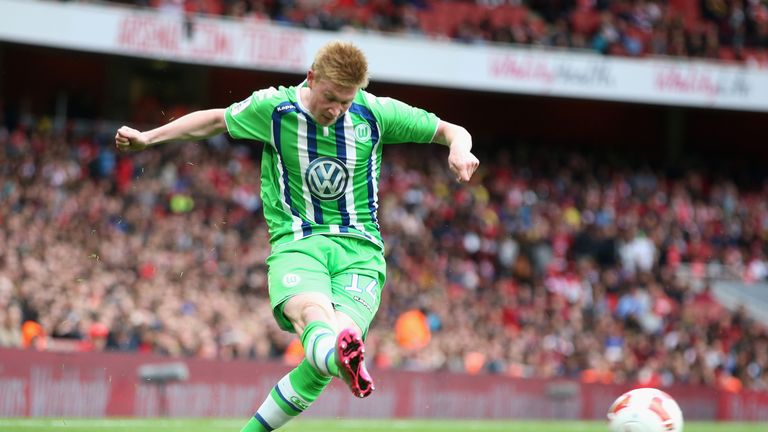 De Bruyne was excellent during his time with Wolfsburg