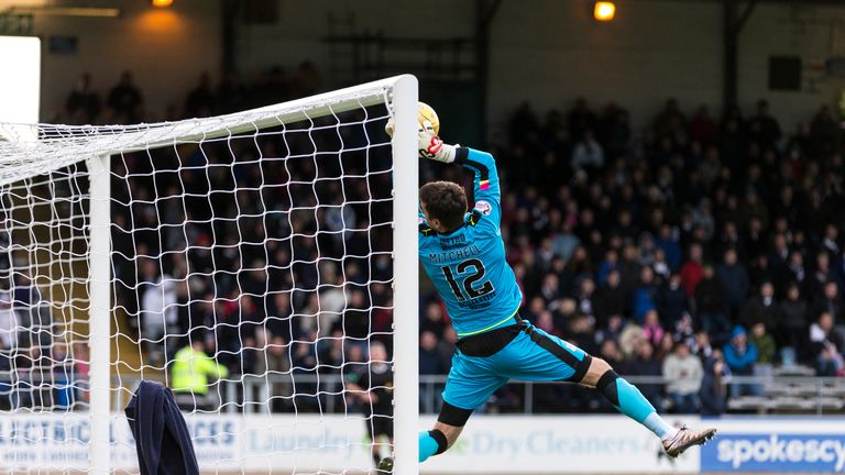McGhee felt his side should have been awarded a goal when Dundee goalkeeper David Mitchell stumbled over his line 