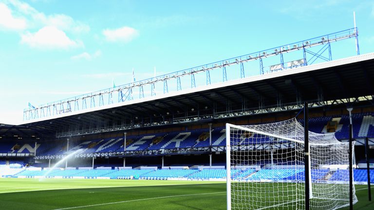 LIVERPOOL, ENGLAND - SEPTEMBER 17:  General view from inside the stadium before kick off during the Premier League match between Everton and Middlesbrough 