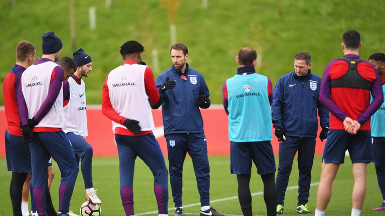 Eight players underwent individual training ahead of England's game against Scotland on Friday
