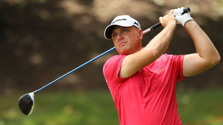 Graeme Storm during the first round of the Italian Open at Golf Club Milano