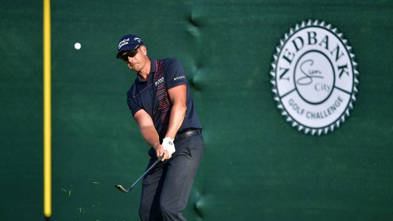 Henrik Stenson during day one of the Nedbank Golf Challenge at Gary Player CC