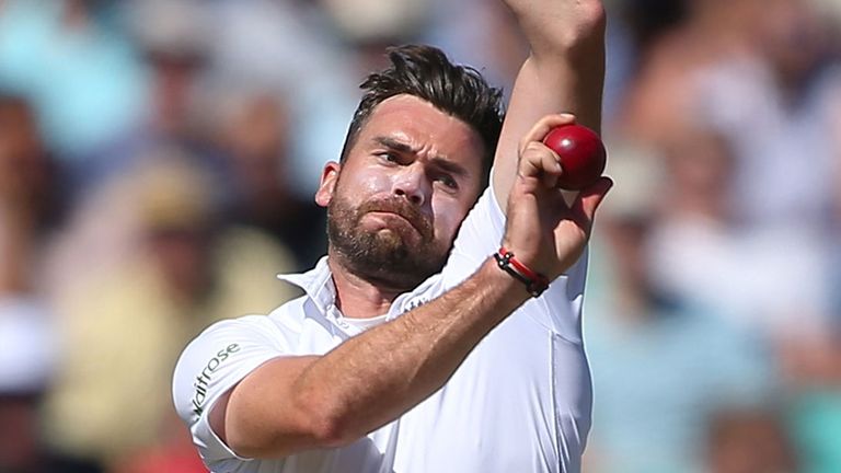 James Anderson opens the bowling
