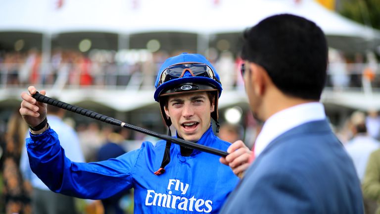 James Doyle in conversation with Saeed bin Suroor.