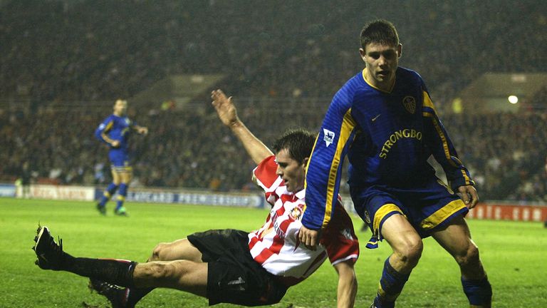 James Milner scored his first Premier League goal for Leeds at the age of 16