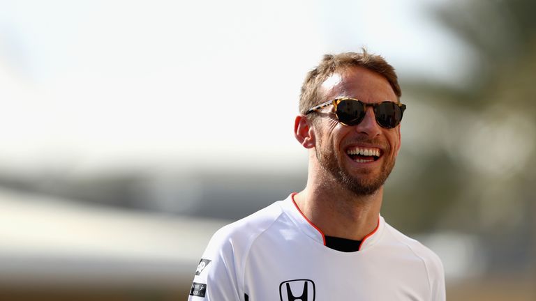 ABU DHABI, UNITED ARAB EMIRATES - NOVEMBER 24:  Jenson Button of Great Britain and McLaren Honda walks in the Paddock during previews for the Abu Dhabi For