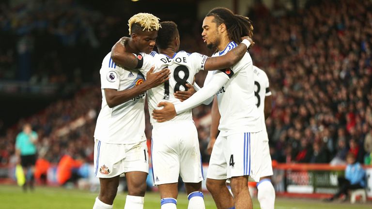 Sunderland won their first league game of the season at Bournemouth