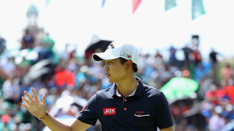 Jeunghun Wang during the third round of the Nedbank Golf Challenge