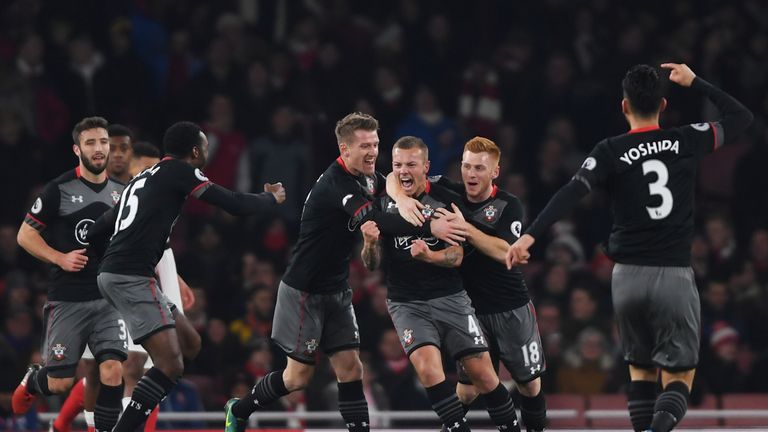 Jordy Clasie opens the scoring for Southampton