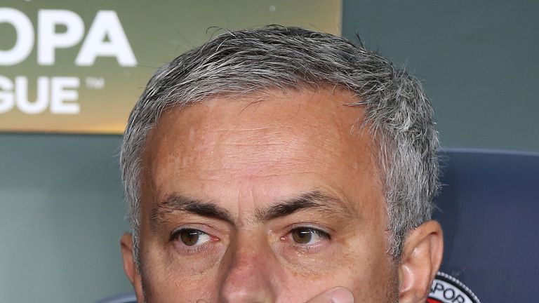 Manchester United's Portuegese head coach Jose Mourinho 