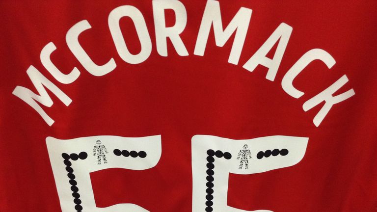 Joshua McCormack shirt for Rochdale's Checkatrade Trophy clash with Hartlepool