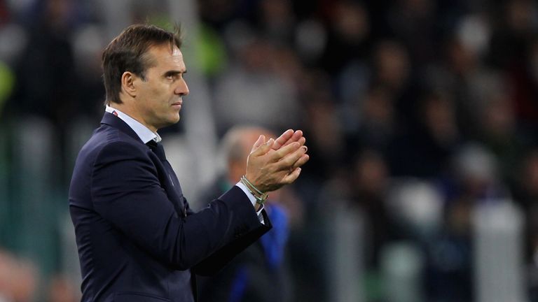 Spain head coach Julen Lopetegui gestures during the FIFA 2018 World Cup Qualifier between Italy and Spain 