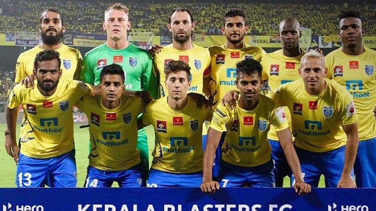 The Blasters line up for the visit of 2015 champions Chennaiyin FC