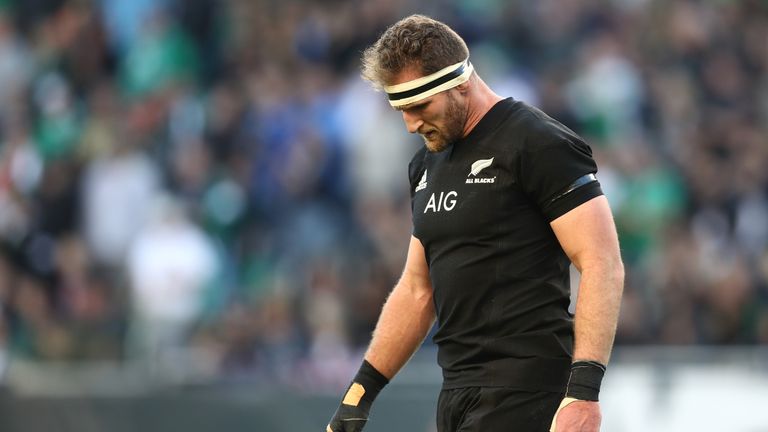 Kieran Reid of New Zealand looks on during the international match between Ireland and New Zealand