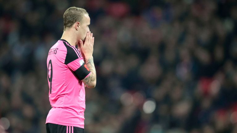 Leigh Griffiths started Scotland's defeat to England at Wembley