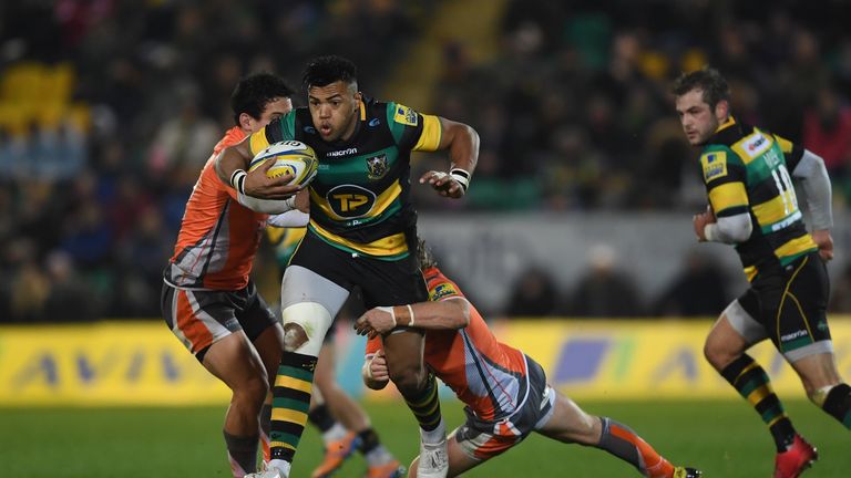 Luther Burrell was forced to pack down in the back row after his side went down to 14 men