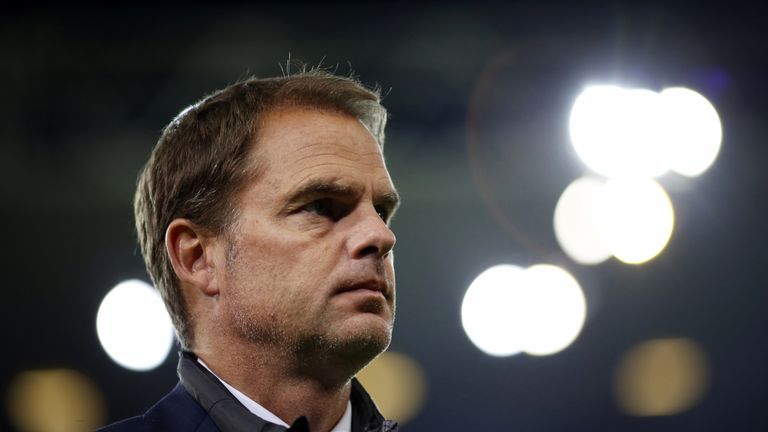 Inter Milan's Dutch head coach Frank de Boer 