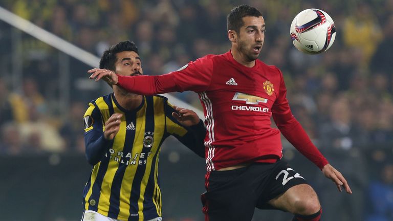 Henrikh Mkhitaryan came off the bench after 60 minutes