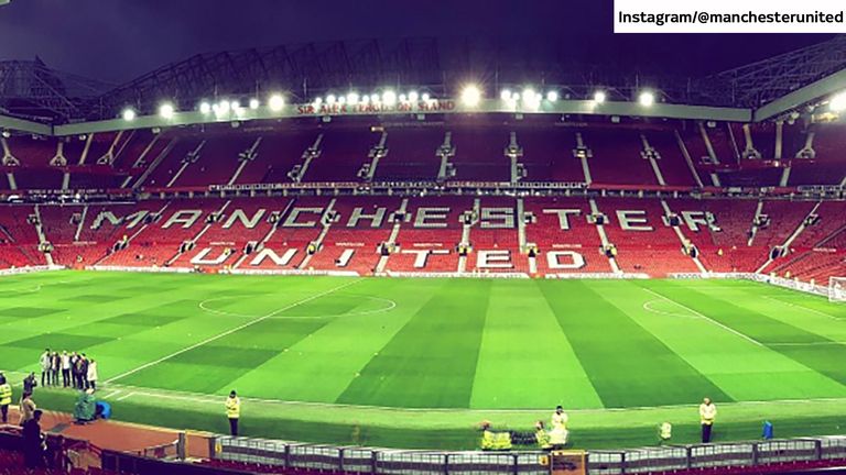 A view of the Sir Alex Ferguson Stand at Old Trafford