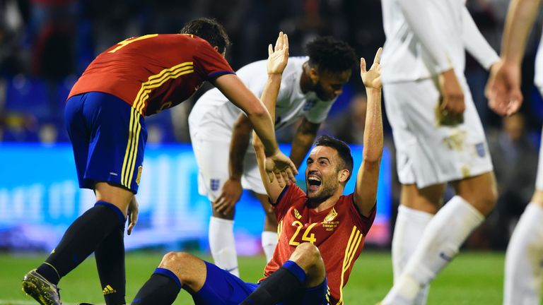 Mario Gaspar's goal for Spain against England has been nominated 