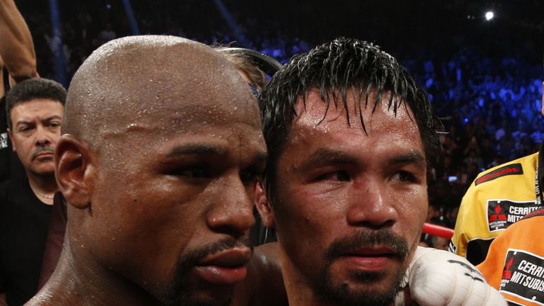 Floyd Mayweather Jr. and Manny Pacquiao