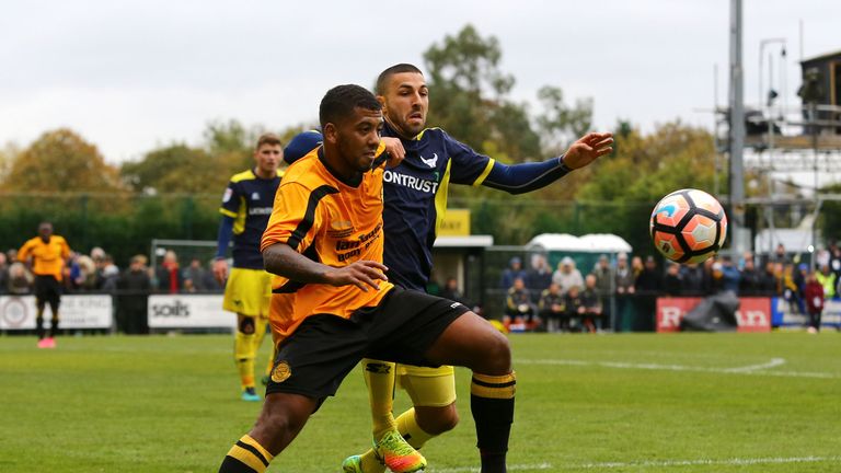 Merstham's Reece Hall holds off Liam Sercombe