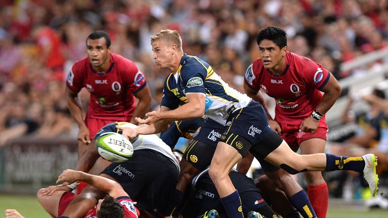 Michael Dowsett in action for the Brumbies 