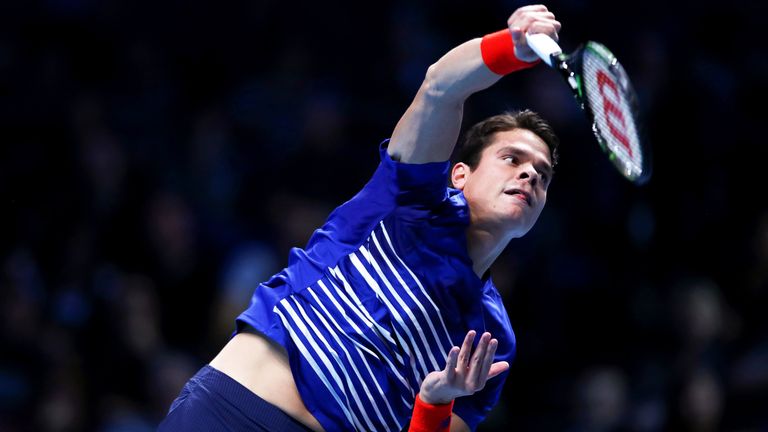 Raonic dominated Monfils with his serve