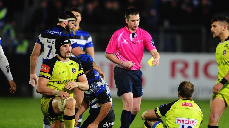 Pat Cilliers' yellow card almost let Bath back into Leicester's Anglo-Welsh Cup win