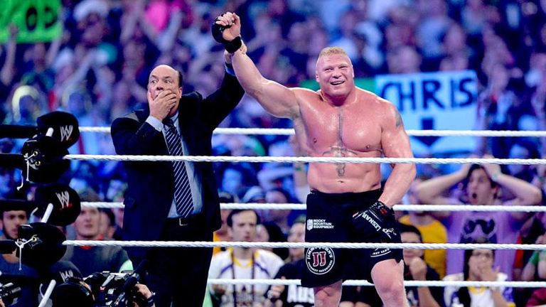 WWE WrestleMania 30 - Paul Heyman and Brock Lesnar
