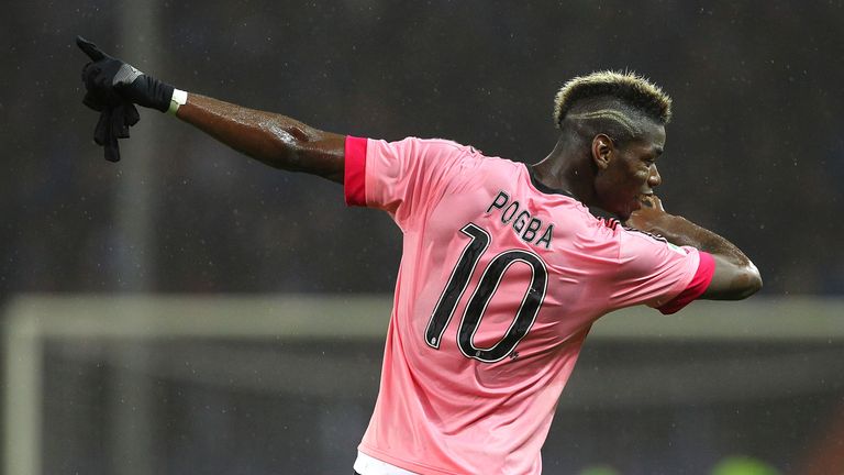 Paul Pogba has used his 'dab' celebrations since his time at Juventus
