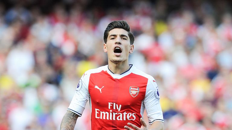 Hector Bellerin during the against Liverpool at the Emirates Stadium