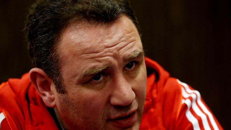 LONDON, ENGLAND - NOVEMBER 06:  Rob McCracken during the launch of the new British Lionhearts boxing team ahead of season III of the World Series of Boxing