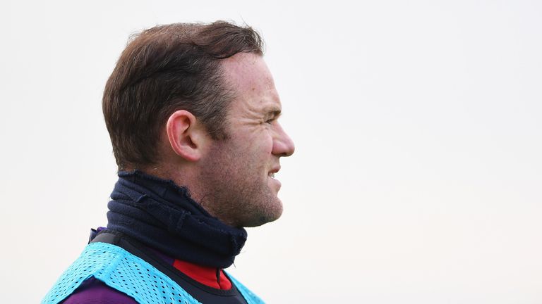 Wayne Rooney trainng