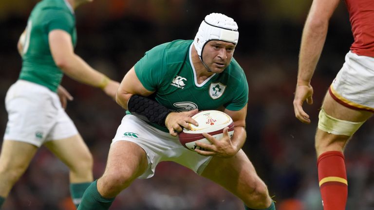 CARDIFF, WALES - AUGUST 08:  Ireland player Rory Best in action during the Rugby World Cup warm up match between Wales and Ireland at Millennium Stadium on