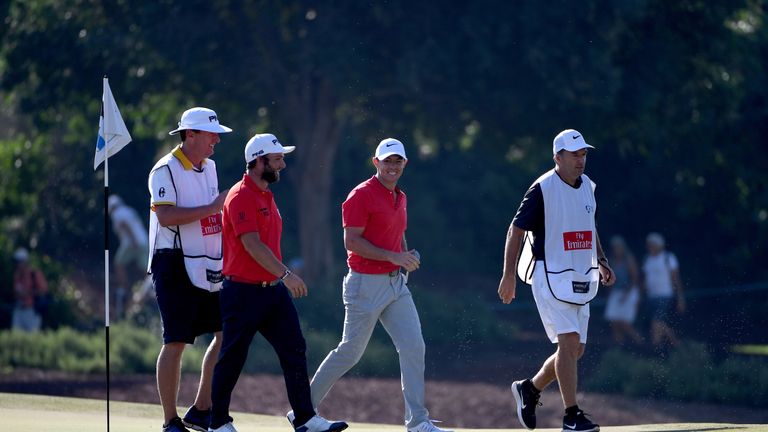 McIlroy was out in the second group of the day with Andy Sullivan